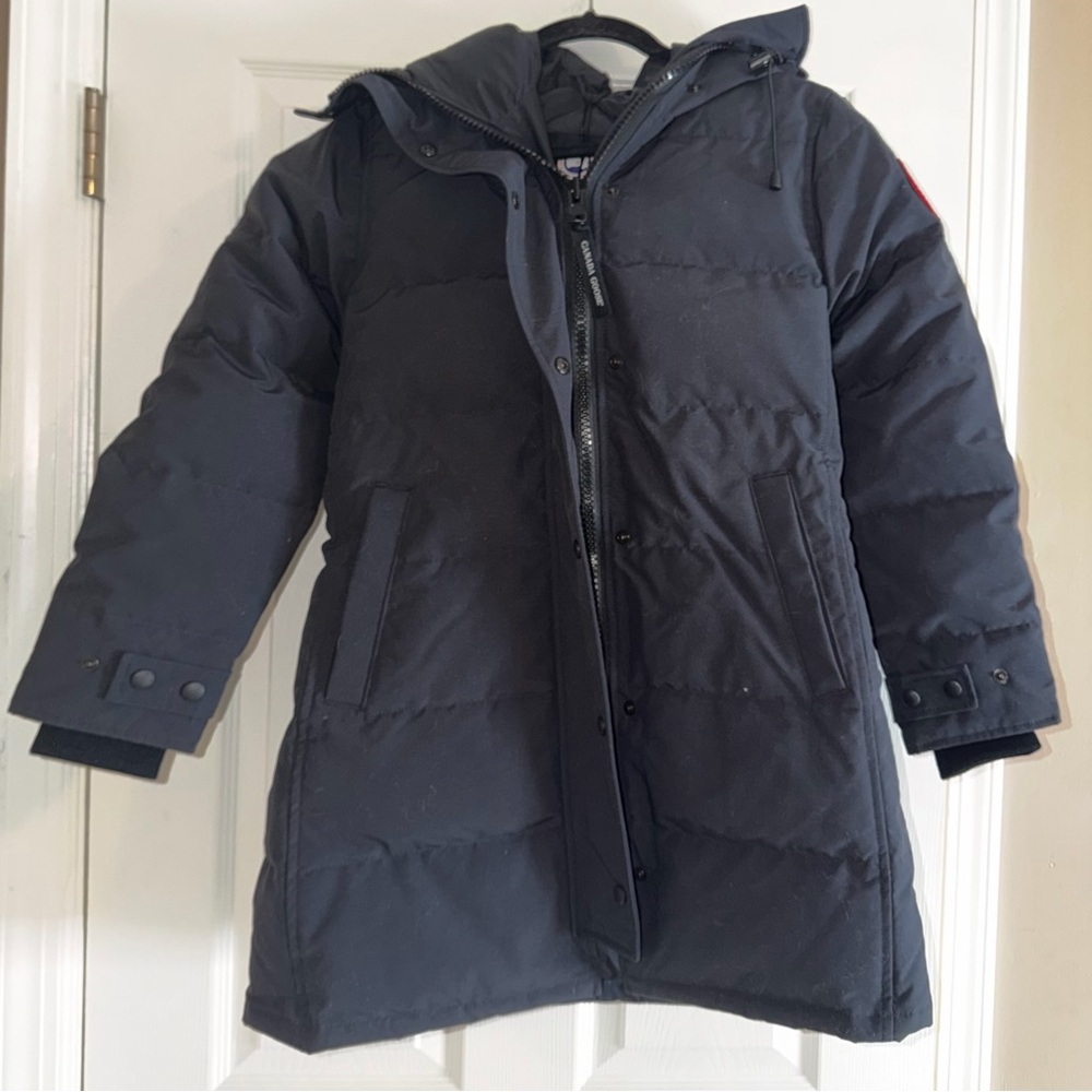 NEW NWT Canada Goode Marine Navy Shelburne Coyote Fur Hood Down Parka Jacket